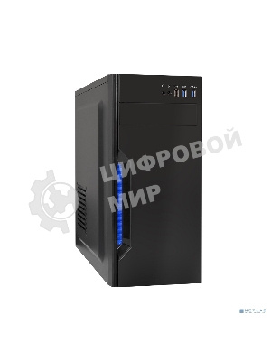 Компьютерный корпус Miditower ExeGate XP-333U Black, ATX, (без БП), 1*USB/2*USB 3.0, Audio