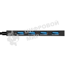 USB-концентратор 4-в-1 ExeGate DUB-4P/3 (кабель-адаптер USB3.0 --> 4xUSB3.0, Plug&Play, черный)