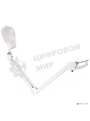 Лупа на струбцине Rexant, квадратная 3D+20D, с подсветкой 6 LED, серия EXPERT, белая