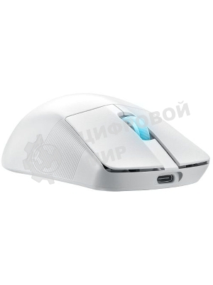 Мышь беспроводная/проводная ASUS ROG Harpe Ace Aim Lab Edition белый, 36000 dpi, радиоканал, Bluetooth, USB, кнопки - 5