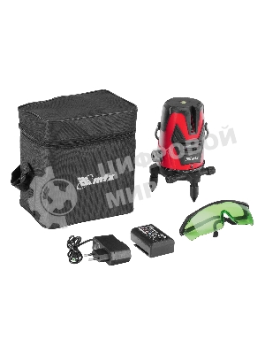 Лазерный уровень MTX MXL GREEN, 30 м, зеленый луч, акк. Li 2400 mAh, сумка, резьба 5/8