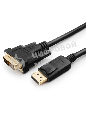 Кабель DisplayPort-DVI Gembird/Cablexpert 3м, 20M/19M, черный, экран, пакет