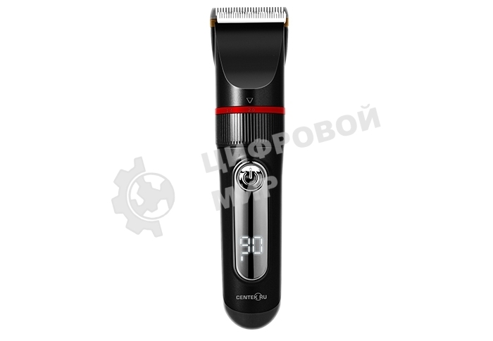 Машинка для стрижки волос Centek CT-2101 черный 3 Вт, LED, Li-Ion1200 до 3 часов, USB зарядка, 6 насадок