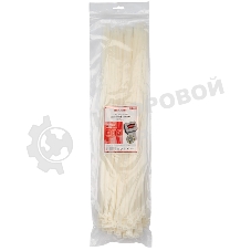 Хомут-стяжкa нейлоновая с тройным замком Rexant 500x7,6 мм, белая, упаковка 100 шт.