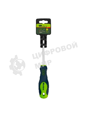 Отвертка Сибртех, PH2 х 100 мм, CrV, двухкомпонентная рукоятка