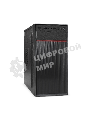 Компьютерный корпус Minitower ExeGate BAA-113-UNS400 (mATX, БП UNS400 с вент. 12см, 2*USB, аудио, черный)