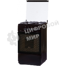 Плита Газовая Flama FG 24022 B коричневый (стеклянная крышка) реш.чугун