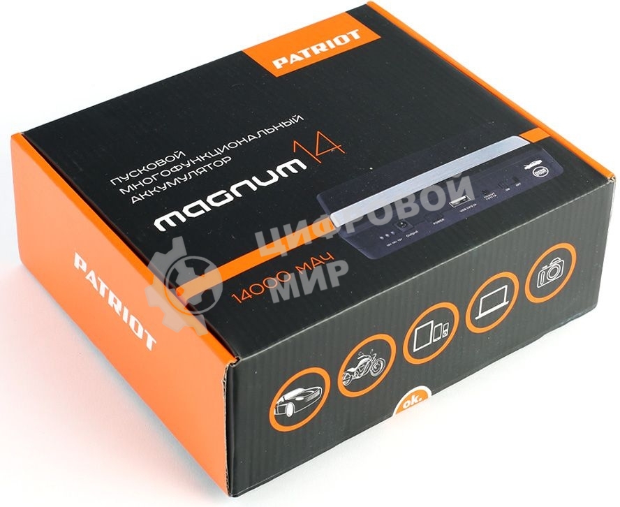 Пусковой многофункциональный аккумулятор PATRIOT MAGNUM 14