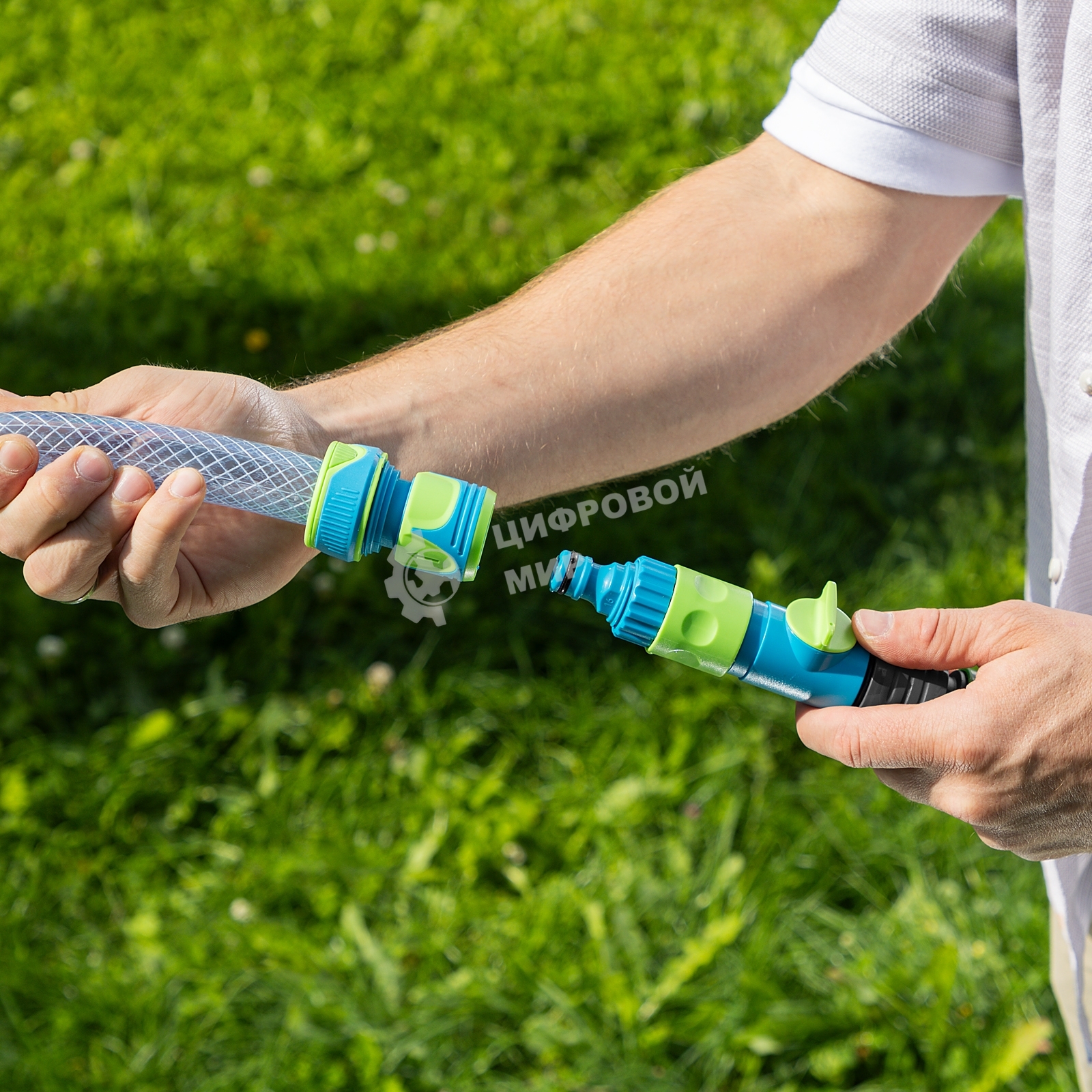 Шланг поливочный Palisad прозрачный армированный 3-х слойный, 3/4