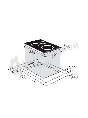 Индукционная варочная панель Brandt, 4 варочных зоны, 14 уровней мощности, индикация остаточного тепла, таймер, Ultraboost, белый