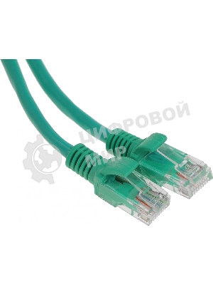 Патч-корд UTP Cablexpert кат.5e, 2м, литой, многожильный (зеленый)