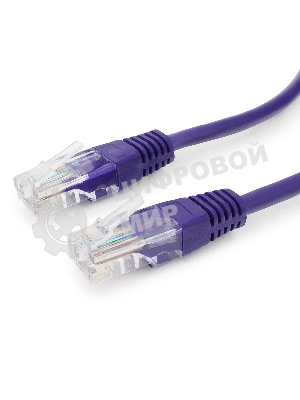 Патч-корд UTP Cablexpert cat.5e, 0.25м, литой, многожильный, фиолетовый