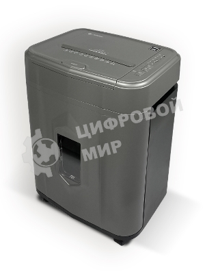 Шредер Heleos АП23-5 серый/серебристый с автоподачей (секр.P-5) фрагменты 145лист. 23лтр. скрепки скобы пл.карты