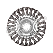 Щетка дисковая для УШМ Kranz крученая 125 мм, отв. 22,23 мм