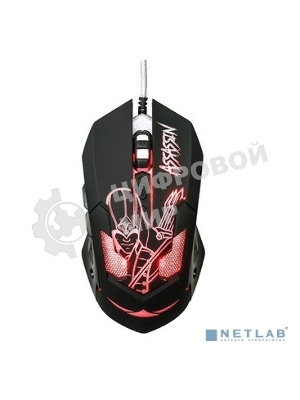 Мышь проводная Qumo Dragon War Assassin M33 черный, 3200 dpi, USB, кнопки - 6