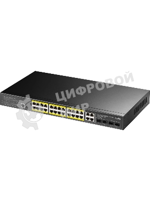 Коммутатор Cudy GS2028PS4-400W 24-Port Layer 2 Managed Gigabit PoE+ Switch with 4 Gigabit Combo Ports, 400W