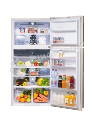 Холодильник Sharp SJ-XE59PMBE бежевый двухкамерный 430/148л морозилка сверху, No Frost