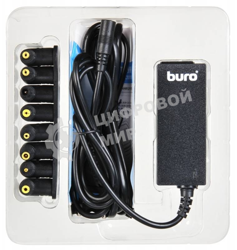 Блок питания Buro автоматический 40W 9.5V-20V 8-connectors от бытовой электросети LED индикатор