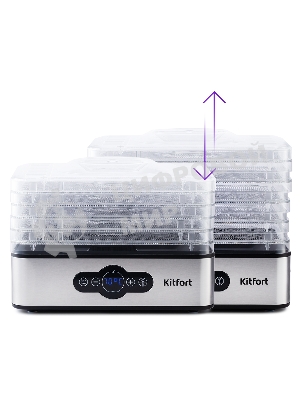 Сушилка для овощей и фруктов Kitfort KT-1914 5под. 240 Вт, черный