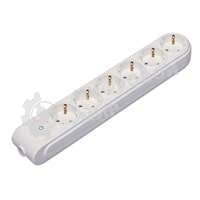 Колодка удлинителя 6-м с заземл. защ. шторки с выкл. Makel N6310000