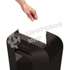 Шредер Fellowes PowerShred LX70 черный (секр.P-4)/перекрестный/11лист./18лтр./скрепки/скобы/пл.карты
