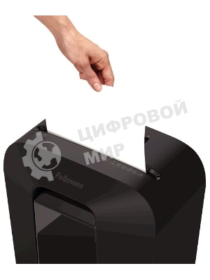 Шредер Fellowes PowerShred LX70 черный (секр.P-4)/перекрестный/11лист./18лтр./скрепки/скобы/пл.карты