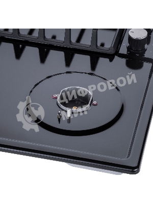 Газовая варочная панель Maunfeld EGHE.64.6CB/G, 4 конфорки, эмалированная сталь, черный