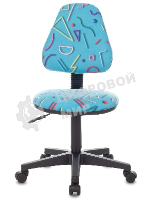 Кресло детское Бюрократ KD-4 голубой Sticks 06 крестовина пластик