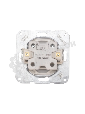 Выключатель м1кл с/у 10А мех. белый Kranz (1/10/120)