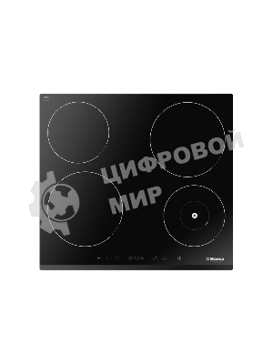 Индукционная варочная панель Hansa BHI68508, конфорок: 4 шт., стеклокерамика, независимая, черный