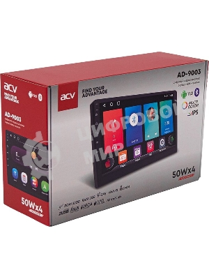 Автомагнитола ACV AD-9003, 2 DIN, 9