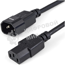 Шнур питания NTSS NTSS-PC13141 C13-С14 проводник.:3x0.75мм2 1м 220В 10А черный