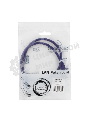 Патч-корд UTP Cablexpert cat.5e, 0.25м, литой, многожильный, фиолетовый