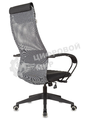 Кресло Бюрократ CH-607 TW-04 Neo Black темно-серый, сетка, подголовник