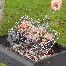 Решетка-гриль Sparta 220х340 мм, хромированная