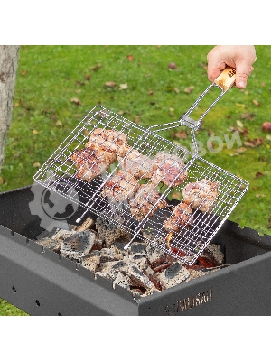 Решетка-гриль Sparta 220х340 мм, хромированная