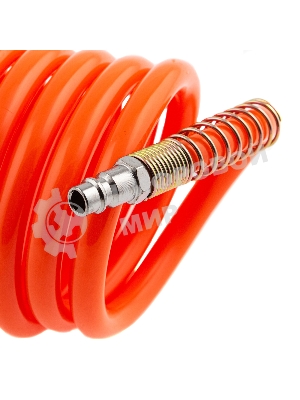 Шланг спиральный воздушный Stels 8х12 мм, 18 бар, с быстросъемными соединениями, 15 м