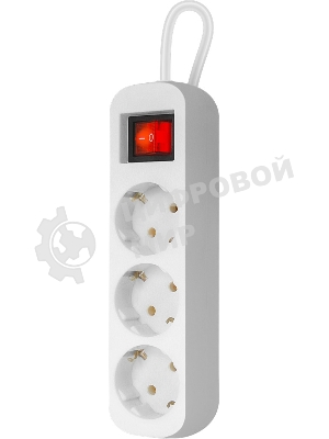 Удлинитель Defender S350 белый 5.0 м, 3 розетки 