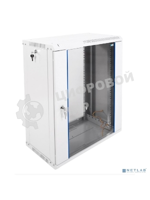 Шкаф телеком. настенный разборный 15U (600х350) дверь стекло (ШРН-Э-15.350) (1 коробка)