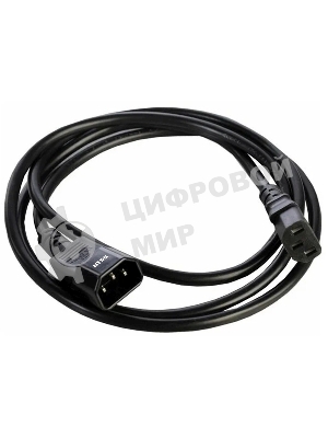 Шнур питания NTSS NTSS-PC13143 C13-С14 проводник.:3x1мм2 1м 220/250В 10А черный