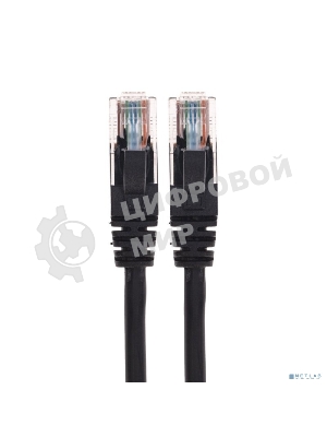 Патч-корд U/UTP Rexant cat.5e, RJ45-RJ45, 26AWG, ZH нг(А)-HF, черный, 1 м