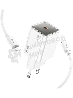 Сетевое зарядное устройство Hoco N47 Glorious 30W 3A (PD) белый PD30W