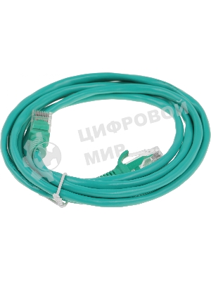 Патч-корд UTP Cablexpert кат.5e, 2м, литой, многожильный (зеленый)
