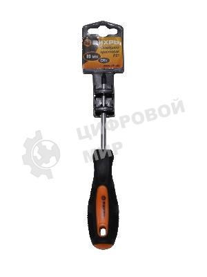 Отвертка крестовая ВИХРЬ PZ1, 80 мм