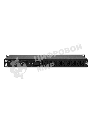 Автоматический ввод резерва ELEMY RACK ATS, 1U, 220В, 16А, OLED, Ethernet, in (2) C20, out (1) C19 (9) C13
