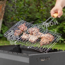 Решетка-гриль Sparta 220х340 мм, хромированная