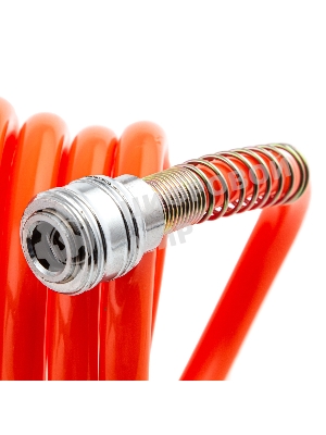 Шланг спиральный воздушный Stels 8х12 мм, 18 бар, с быстросъемными соединениями, 15 м