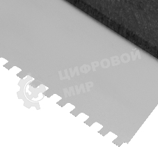 Шпатель Сибртех из нержавеющей стали, 300 мм зуб 10х10 мм пластмассовая ручка