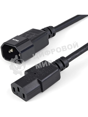 Шнур питания NTSS NTSS-PC13143 C13-С14 проводник.:3x1мм2 1м 220/250В 10А черный