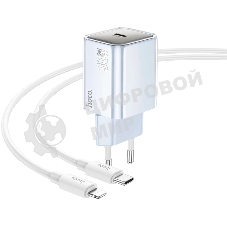 Сетевое зарядное устройство Hoco N47 Glorious 30W 3A (PD) белый PD30W